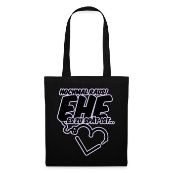 enterrement de vie de mariage de douche de mariage - Sac en tissu - noir - Devant