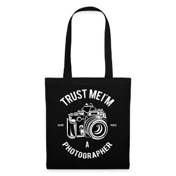 Photographer Trust me Vintage Camera Cool Pic Shot - Tote Bag - black - Front