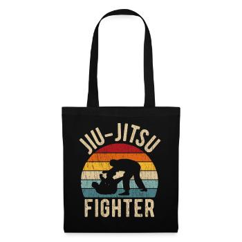 Chemise rétro brésilienne Jiu Jitsu cadeau BJJ - Sac en tissu - noir - Devant