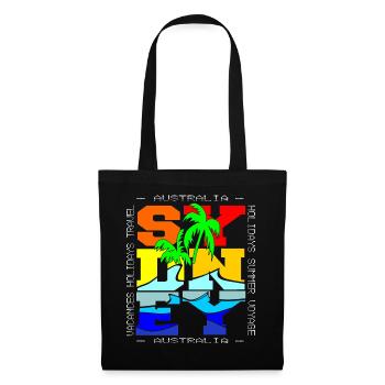 sydney australia - Sac en tissu - noir - Devant