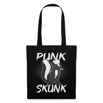 Punk putois - Sac en tissu - noir - Devant