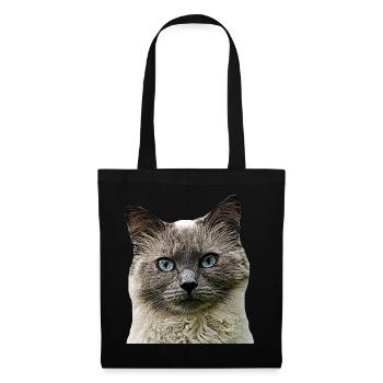 Cat Cats cat Cats Cat Head - Tote Bag - black - Front