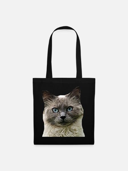 Cat Cats cat Cats Cat Head - Tote Bag - black