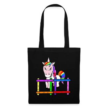 For children grim unicorn emotion feelings anger - Tote Bag - black - Front