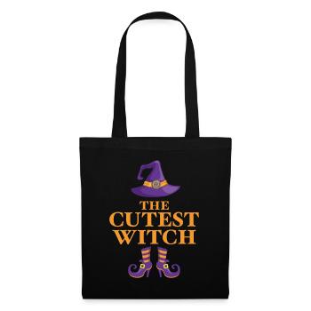 La sorcière la plus mignonne - Sac en tissu - noir - Devant