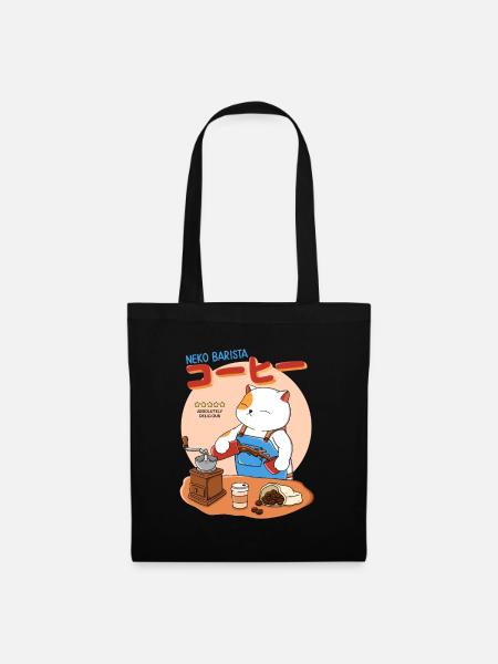 Neko Barista - Tote Bag - black