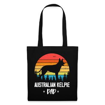 Maman Kelpie australienne - Sac en tissu - noir - Devant