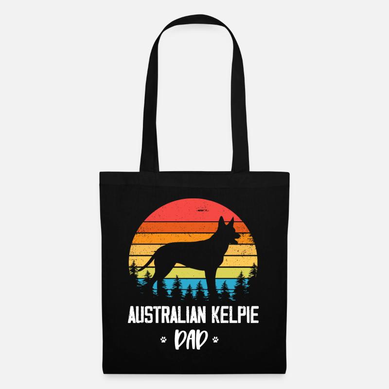 Maman Kelpie australienne - Sac en tissu - noir