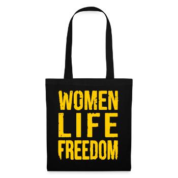 Women life freedom - Stoffbeutel - Schwarz - Vorne