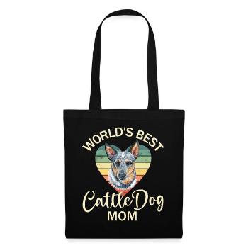 Bouvier australien - Sac en tissu - noir - Devant