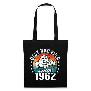 Bester Papa der Welt seit 1962 Vatertag - Stoffbeutel - Schwarz - Vorne