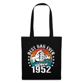 Bester Papa der Welt seit 1952 Vatertag - Stoffbeutel - Schwarz - Vorne