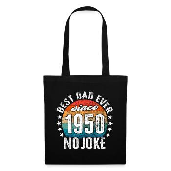 Meilleur papa du monde depuis 1950 Fête des Pères - Sac en tissu - noir - Devant