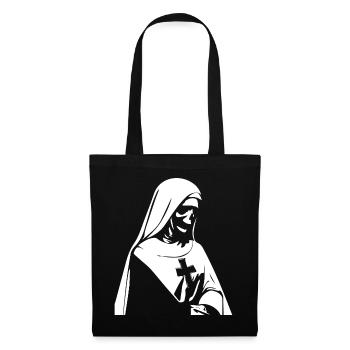 Nonne gothique sombre enchanteresse, satanique et occulte - Sac en tissu - noir - Devant
