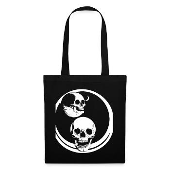 Horror Skull Skull Art Skull Gothic Heavy Metal - Tote Bag - black - Front