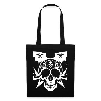 Horror Skull Skull Art Skull Gothic Heavy Metal - Tote Bag - black - Front