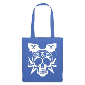 Horror Skull Skull Art Skull Gothic Heavy Metal - Tote Bag - light blue - Front