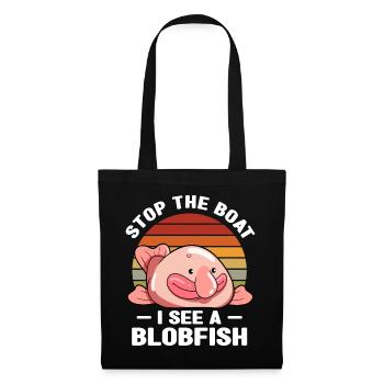 Blobfisch | Fische Aquaristik Blobfische Geschenke - Stoffbeutel - Schwarz - Vorne