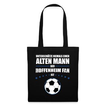 Alter Mann - Hoffenheim Fan | Retro Vintage Design - Stoffbeutel - Schwarz - Vorne