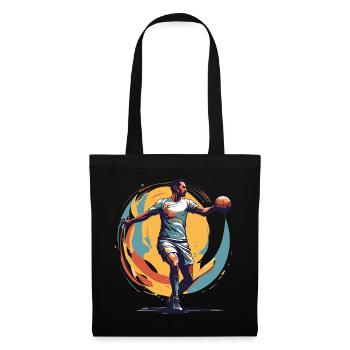 Joueur de handball Streetwear Style iconique - Sac en tissu - noir - Devant