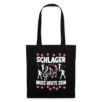 Schlager Tshirt Women's Schlager Party Costume Party - Tote Bag - black - Front