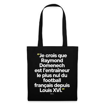 Citation célèbre footballeur - Sac en tissu - noir - Devant
