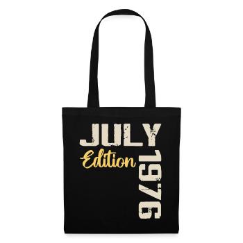 Juillet 1976 Chemise D’anniversaire Juillet 1976 - Sac en tissu - noir - Devant