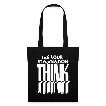 Reading Book Let Your Imagination Fly - Tote Bag - black - Front