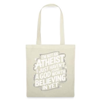 Athéisme, athée, anti-religion, agnostique - Sac en tissu - nature - Devant