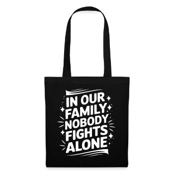 Sensibilisation au cancer Cancer Cancer du sein - Sac en tissu - noir - Devant