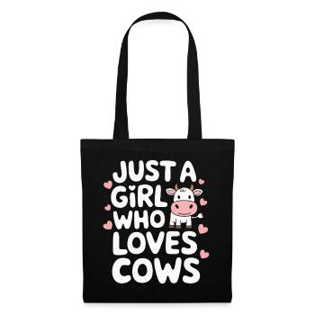Éleveur de vaches Ferme Éleveur de vaches - Sac en tissu - noir - Devant