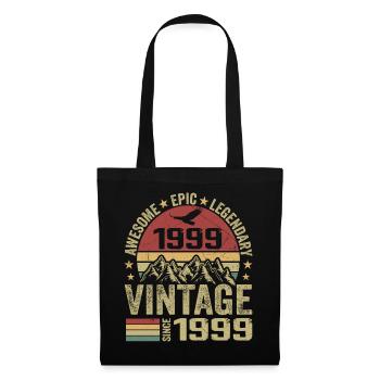 Vintage 1999 Birthday Gift 1999 - Born in 1999 - Tote Bag - black - Front