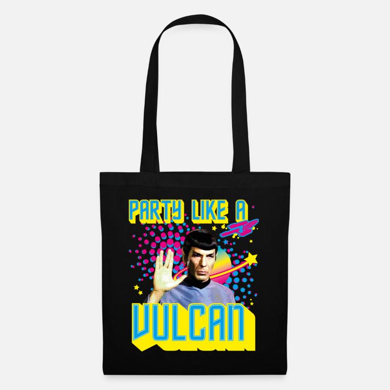 Star Trek Geburtstags-Design Party Like A Vulcan - Stoffbeutel - Schwarz
