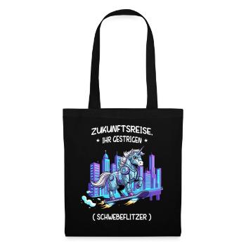 Le parcours de la licorne cybernétique - Sac en tissu - noir - Devant