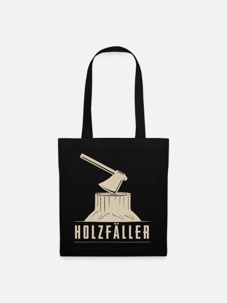 Holzfäller - Stoffbeutel - Schwarz