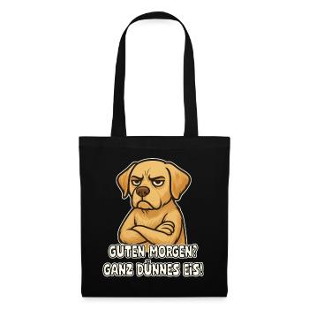 Chien sarcastique Labrador - Sac en tissu - noir - Devant