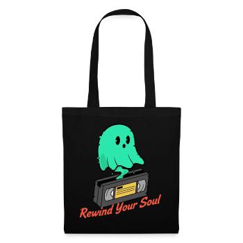Geist Kassette Rewind Your Soul - Stoffbeutel - Schwarz - Vorne