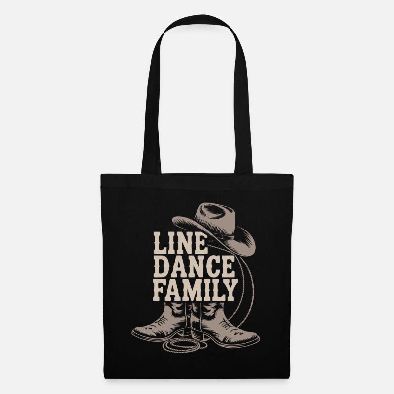 Line Dance Family Western Boots - Stoffbeutel - Schwarz