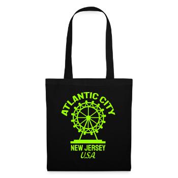 Atlantic City - Est. 1854 - New Jersey - USA - Stoffbeutel - Schwarz - Vorne
