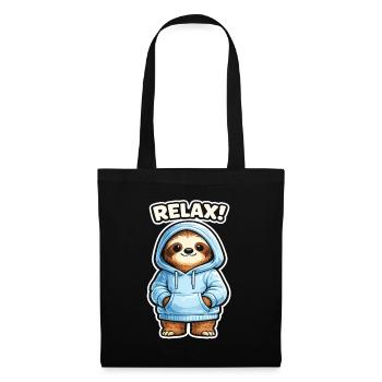 Relax Sloth Hoodie - Tote Bag - black - Front