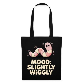 Slightly wobbly | Worm Mood - Tote Bag - black - Front