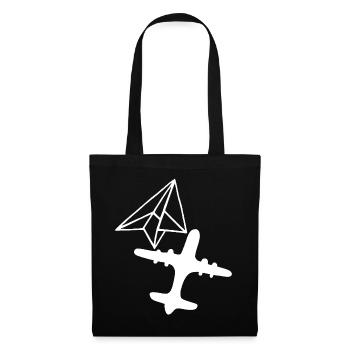 Rêve de grandeur (blanc) - Sac en tissu - noir - Devant