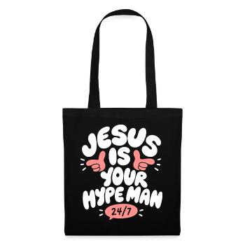 Jésus est ton homme - Sac en tissu - noir - Devant