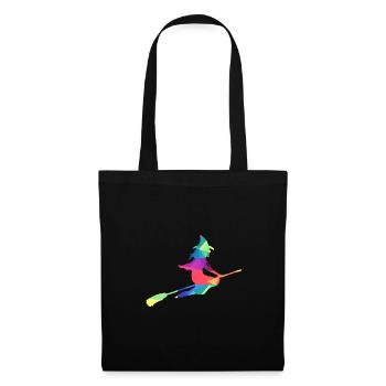 Sorcière colorée - Sac en tissu - noir - Devant