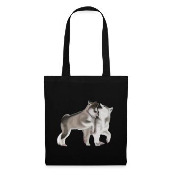 Cute baby wolf - Tote Bag - black - Front