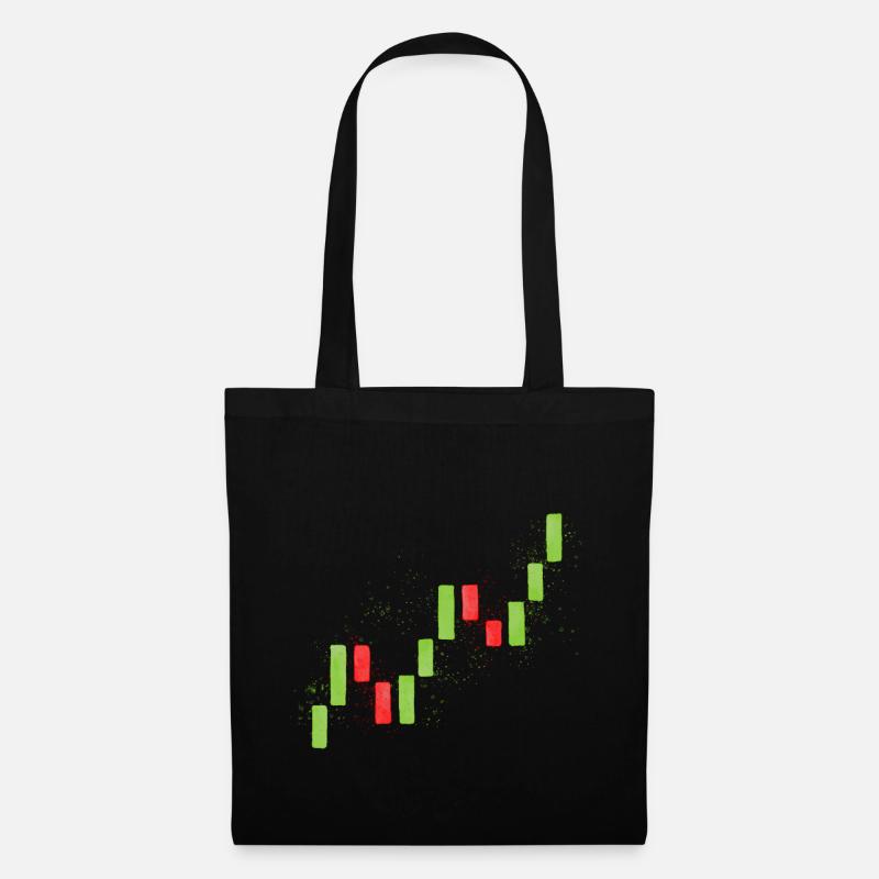 Trading candlesticks - Tote Bag - black