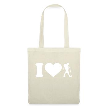 I love hiking white - Tote Bag - nature - Front