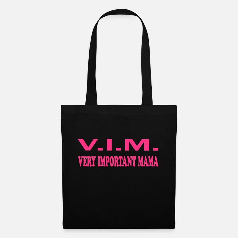 Very important mama - Stoffbeutel - Schwarz