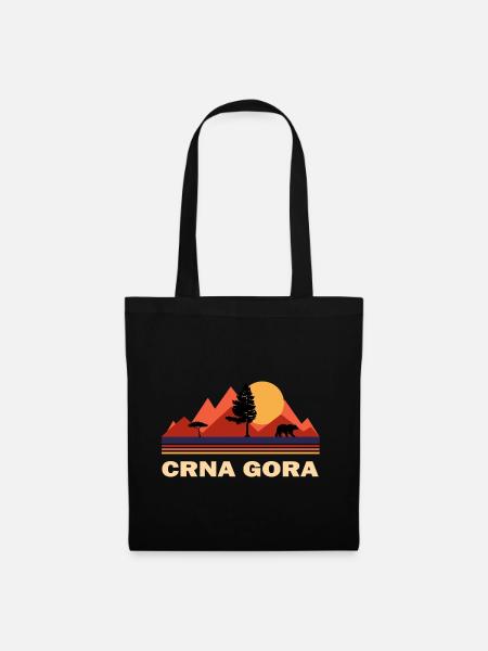 Montenegro Crna Gora - Stoffbeutel - Schwarz