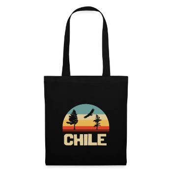chile natur retro berg - Stoffbeutel - Schwarz - Vorne
